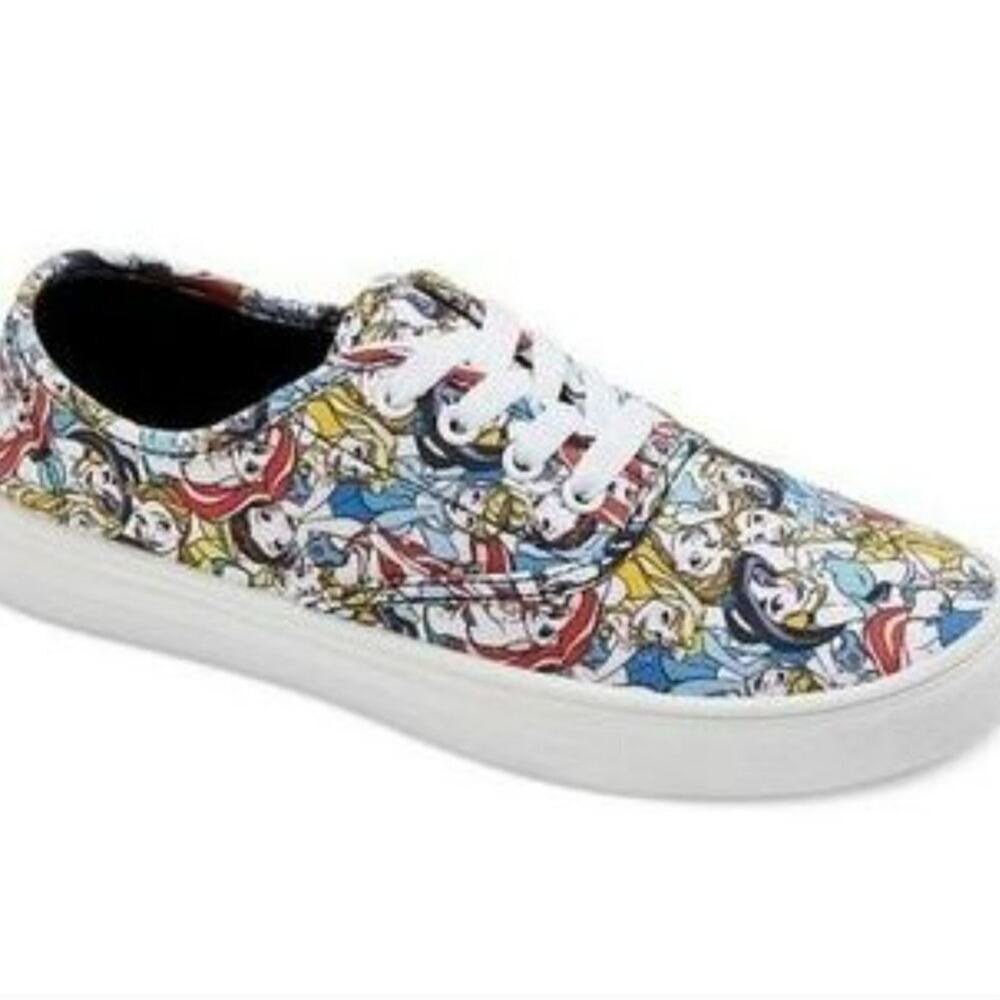 Disney Princess Canvas Lace-Up Sneakers Women's Size 10